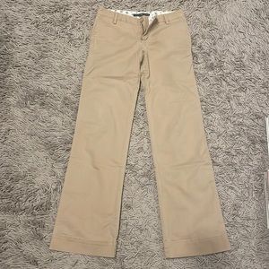 Straight leg khaki pants